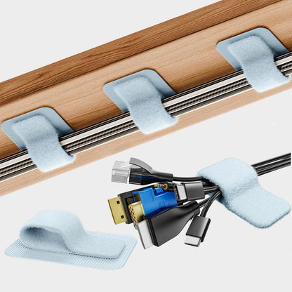 Under Desk Cable Management Organizer with Ties
