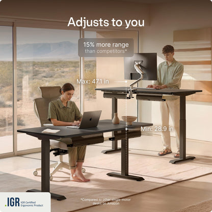 Electric Standing Desk for Home Office Workspace