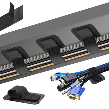 Under Desk Cable Management Organizer with Ties