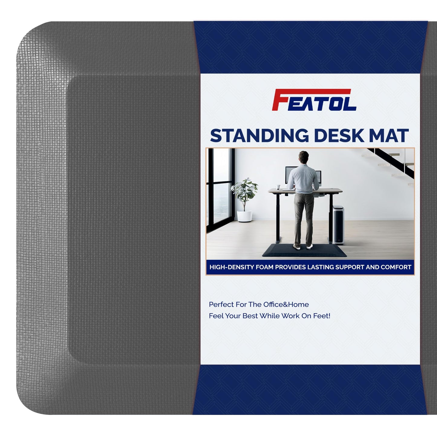 Ergonomic Anti Fatigue Standing Desk Mat