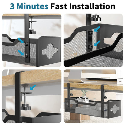 Under Desk Cable Management Organizer