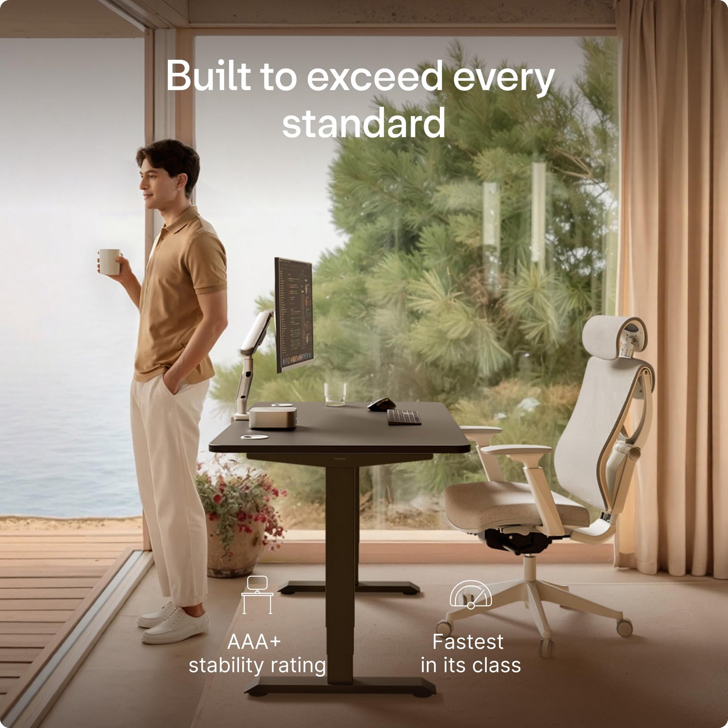 Electric Standing Desk for Home Office Workspace