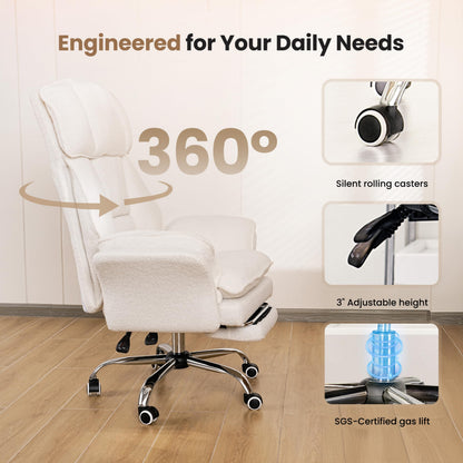 Big and Tall Ergonomic Office Chair with Flip Arms