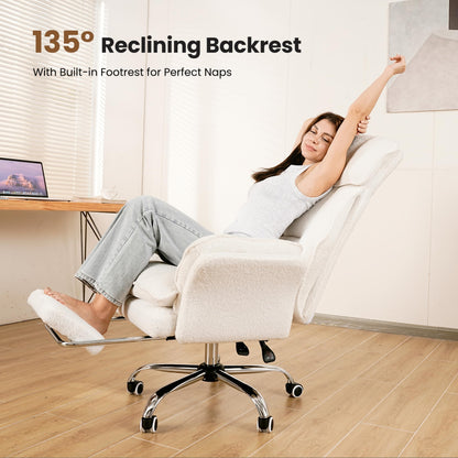 Big and Tall Ergonomic Office Chair with Flip Arms