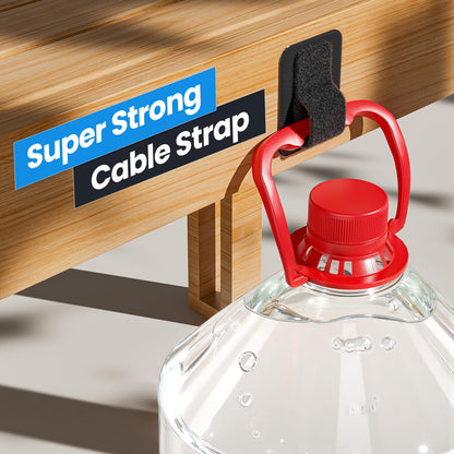 Under Desk Cable Management Organizer with Ties