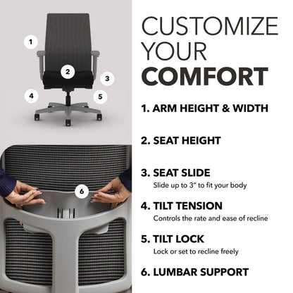 Ergonomic Office Chair with Adjustable Lumbar Support