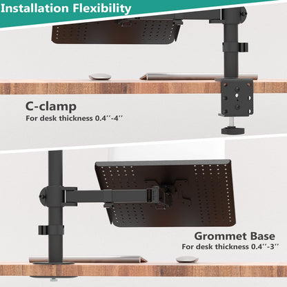Adjustable Laptop and Monitor Arm Mount