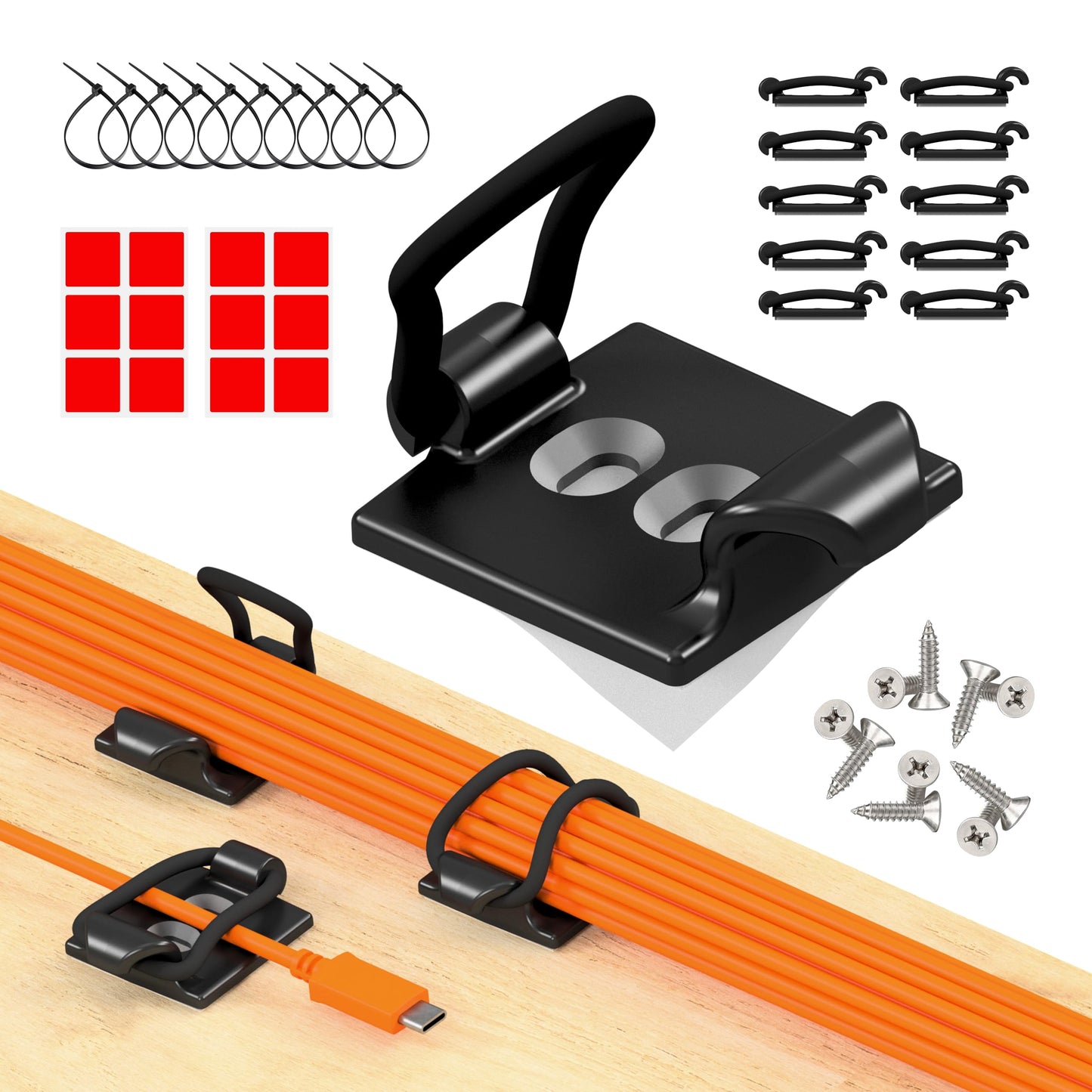 Cable Management Organizer for Desk and Office