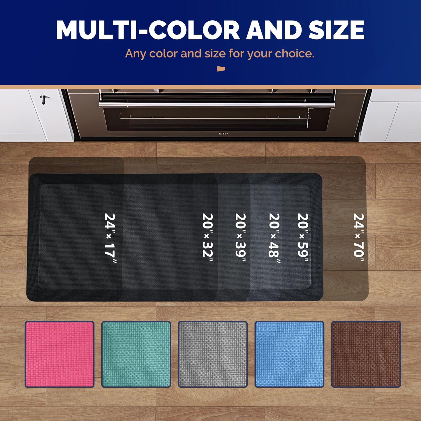 Ergonomic Anti Fatigue Standing Desk Mat