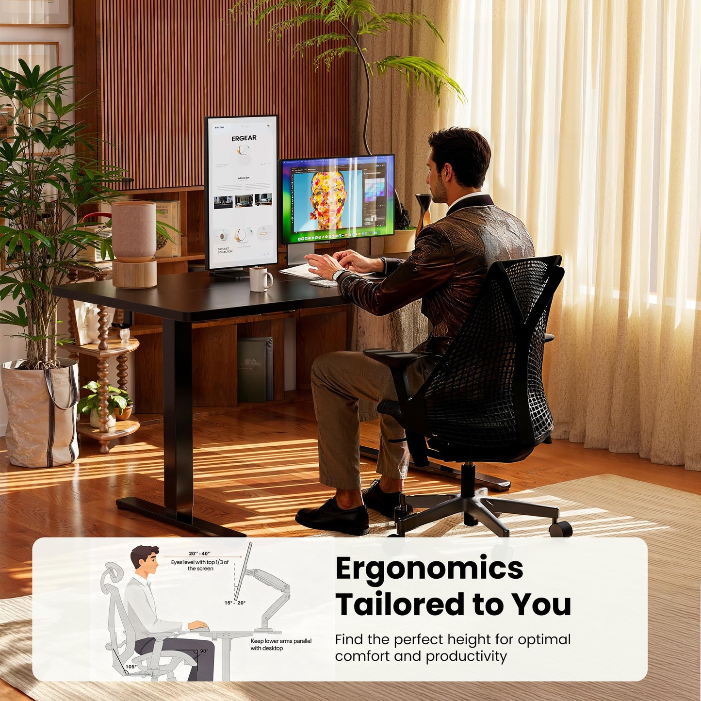 Height Adjustable Electric Standing Desk