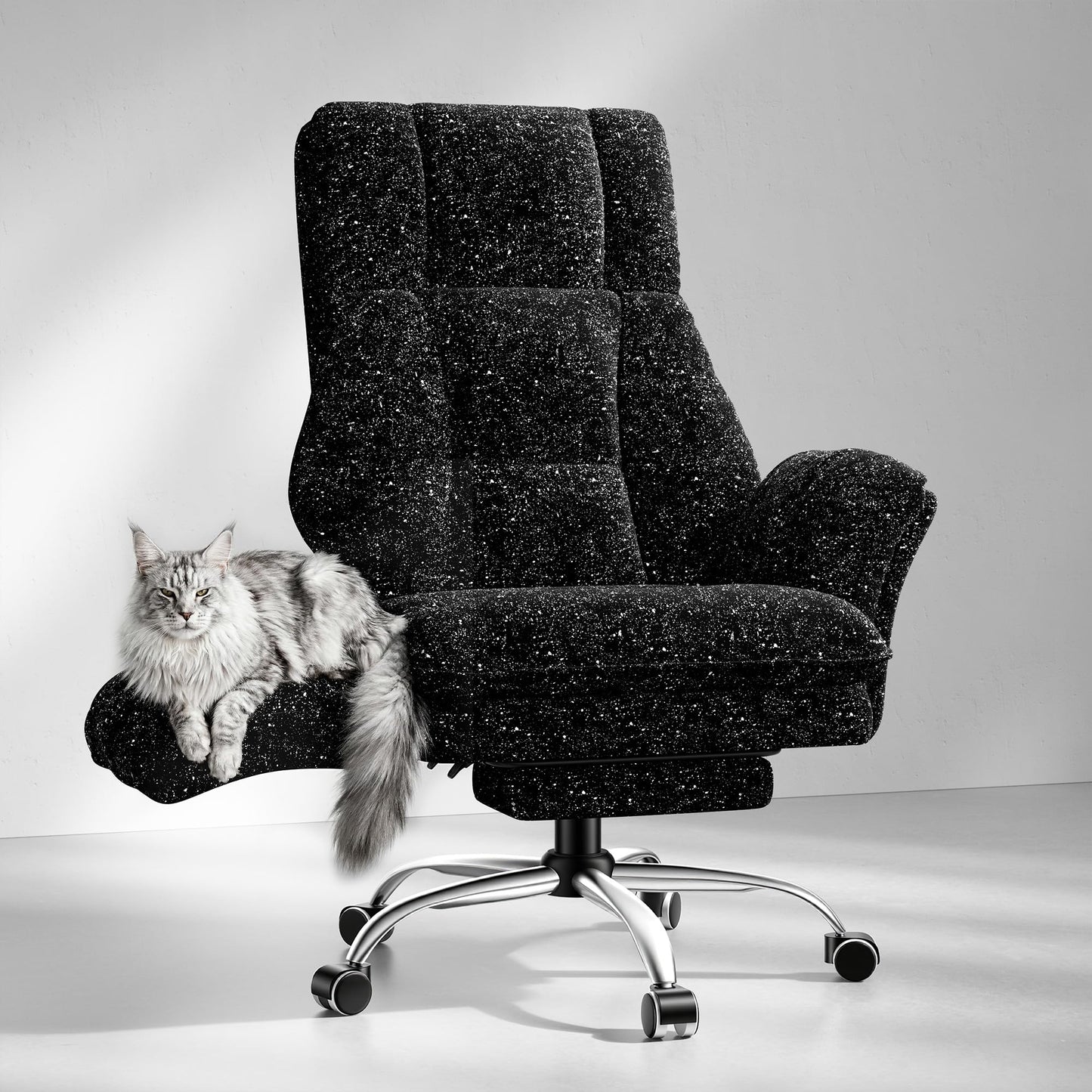 Big and Tall Ergonomic Office Chair with Flip Arms