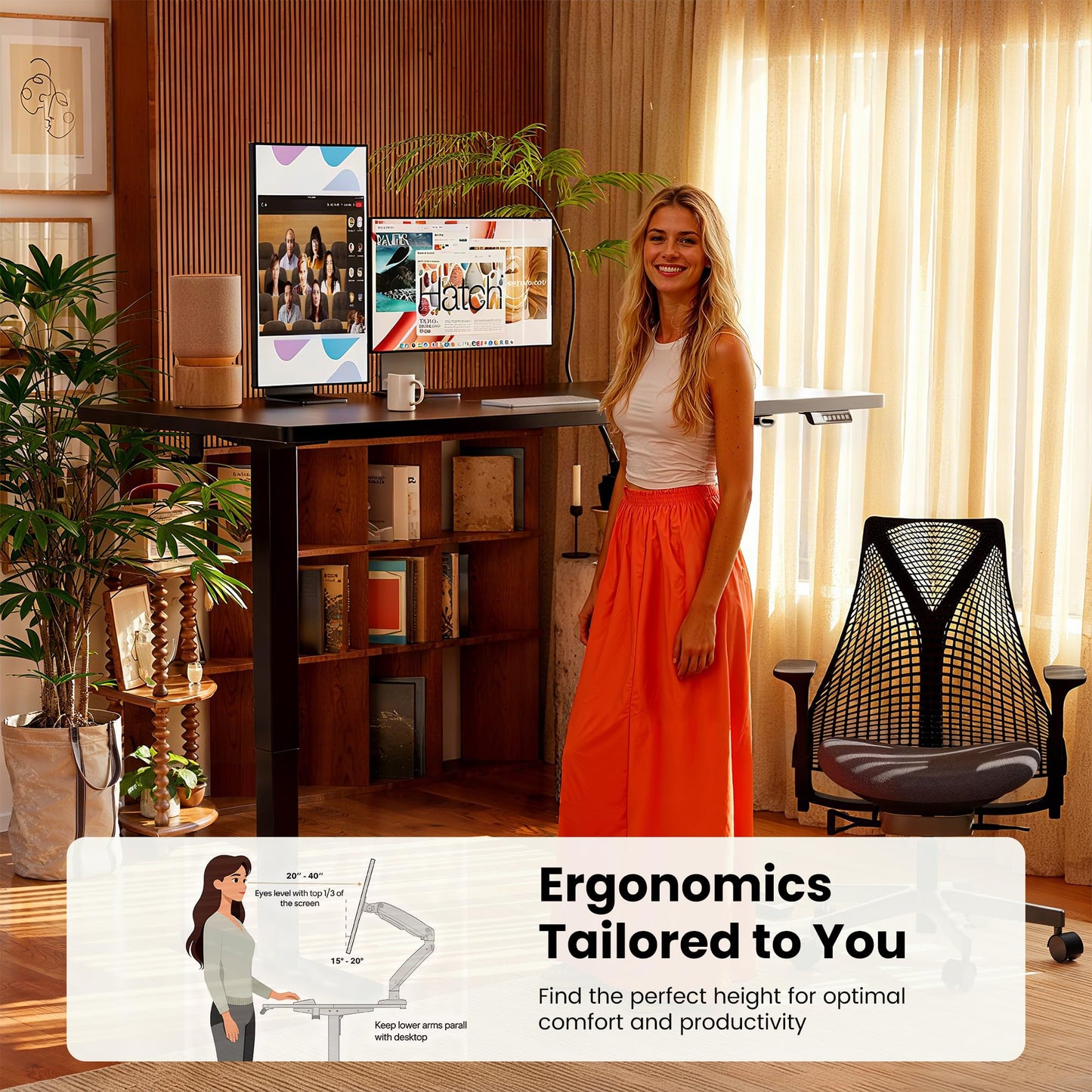 Height Adjustable Electric Standing Desk